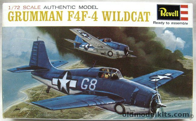 Revell 1/72 Grumman F4F-4 Wildcat - (F4F4), H639-60 plastic model kit